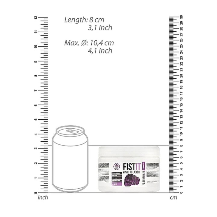 Żel nawilżający do analu Fist It - 500ml, wodna formuła, kompatybilny z prezerwatywami