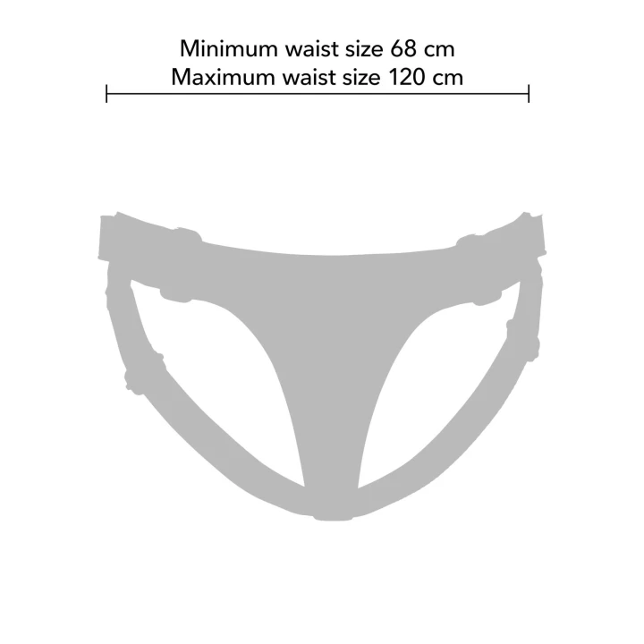 Strap-On Classic INFERNO - regulowane paski, 3 wymienne pierścienie, PU skóry