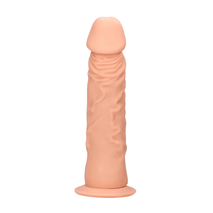 Dildo realistyczne Skin TPE, 25 cm długości, przyssawka, detaliczne żyłki
