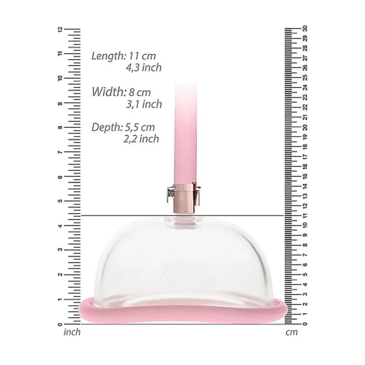 Pompka erogenna - Rose Gold, odporny na zachlapania, akryl, silikon, ABS