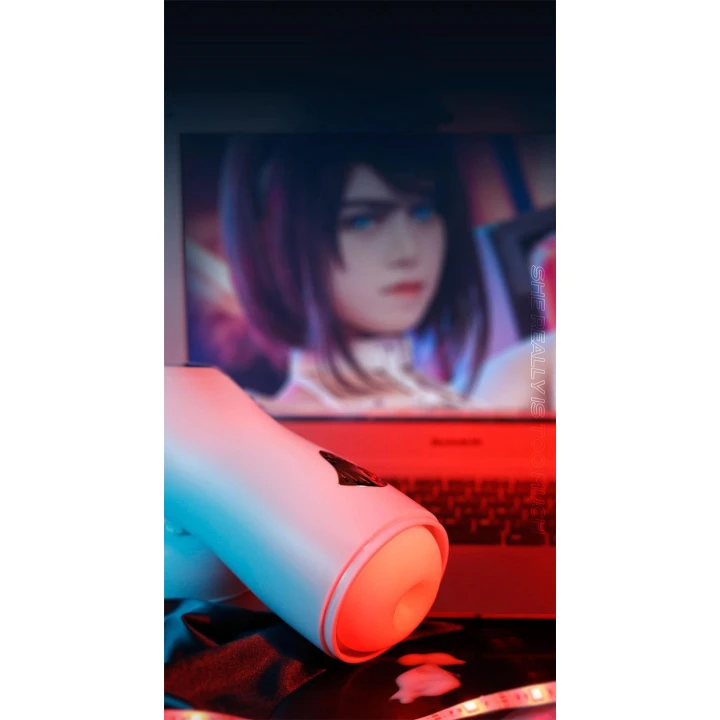 Masturbator męski Close Friend, Silikonowy, 8 trybów wibracji, Interaktywny dźwięk