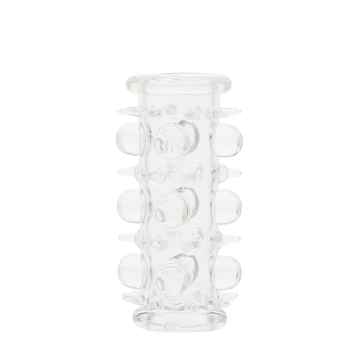 Nakładka przelotowa SILICONE SLEEVE – marka SILICONE, TPE, rozciągliwa, z wibrującymi koralikami
