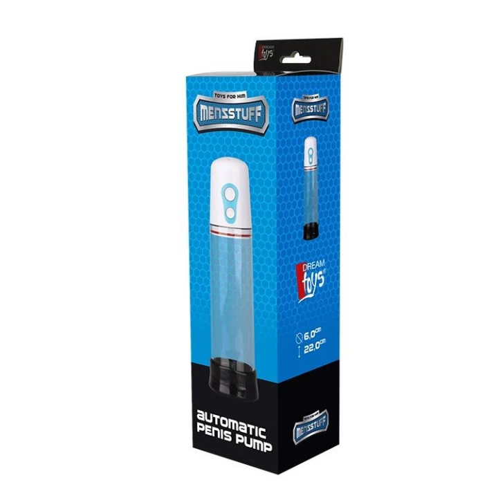 Automatyczna pompka do penisa MENZSTUFF, 22 cm, z zaworem bezpieczeństwa, do poprawy erekcji