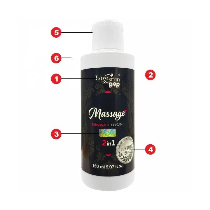Żel do masażu OLEJEK-POP, nawilżający, 2w1, 150ml, rozgrzewający
