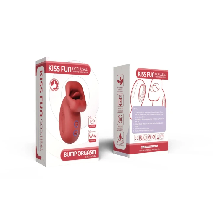 Stymulator oralny Kiss Fun – Bump Orgasm, 10 trybów, wodoodporny, silikon klasy premium