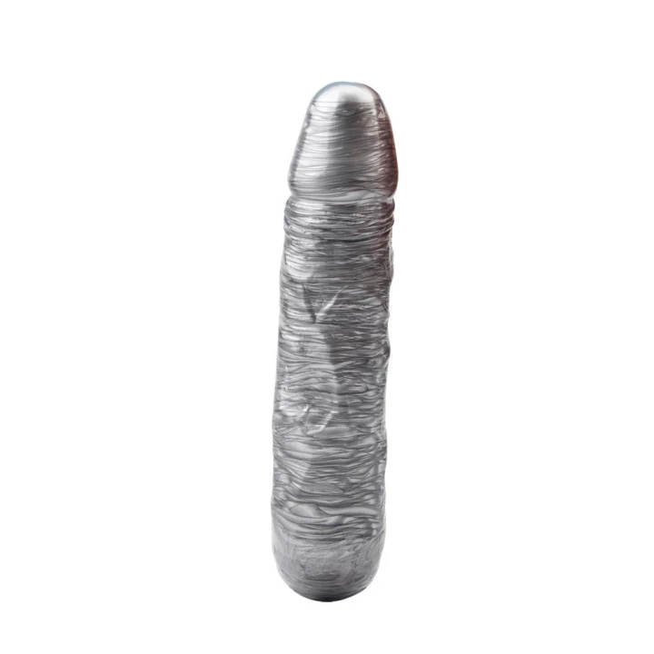 Dildo Dixie Normous, Natural PVC, 17 cm długości, prążkowana faktura