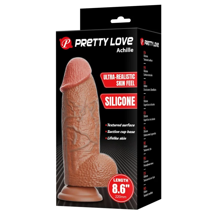 Dildo PRETTY LOVE - silikonowe, wodoodporne, realistyczny kształt