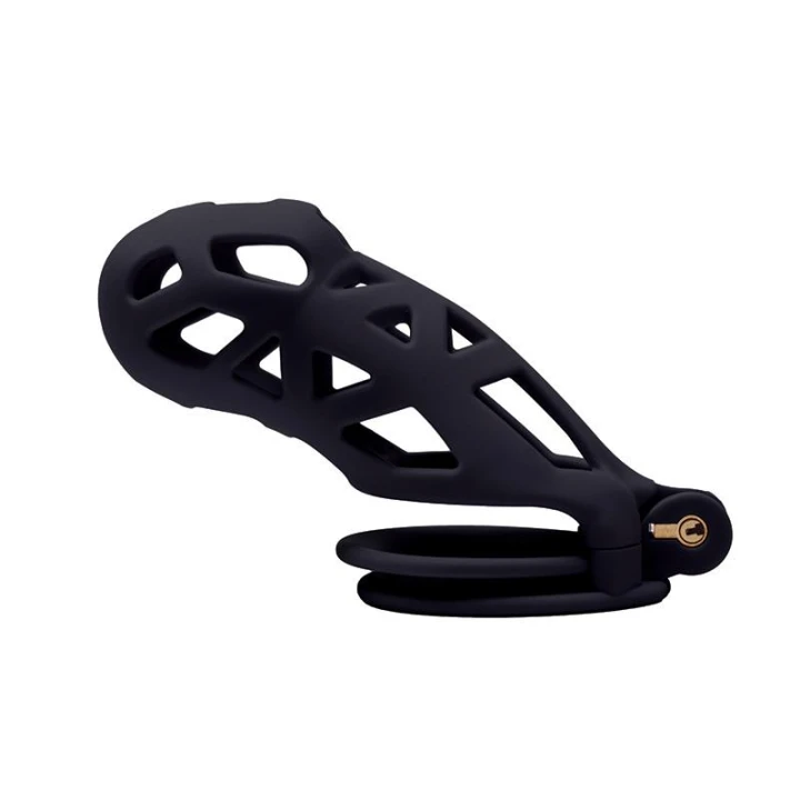 Klatka na penisa L – ABS, regulowane pierścienie 3,8–5,2 cm, z zamkiem