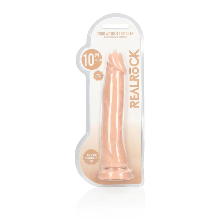 Dildo realistyczne Skin TPE, 25 cm długości, przyssawka, detaliczne żyłki
