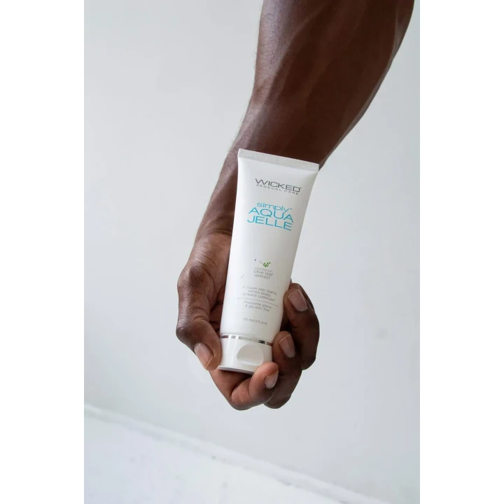 Lubrykant wodny Wicked Simply Aqua Jelle 120ML, wegański, bez gliceryny, z aloesem