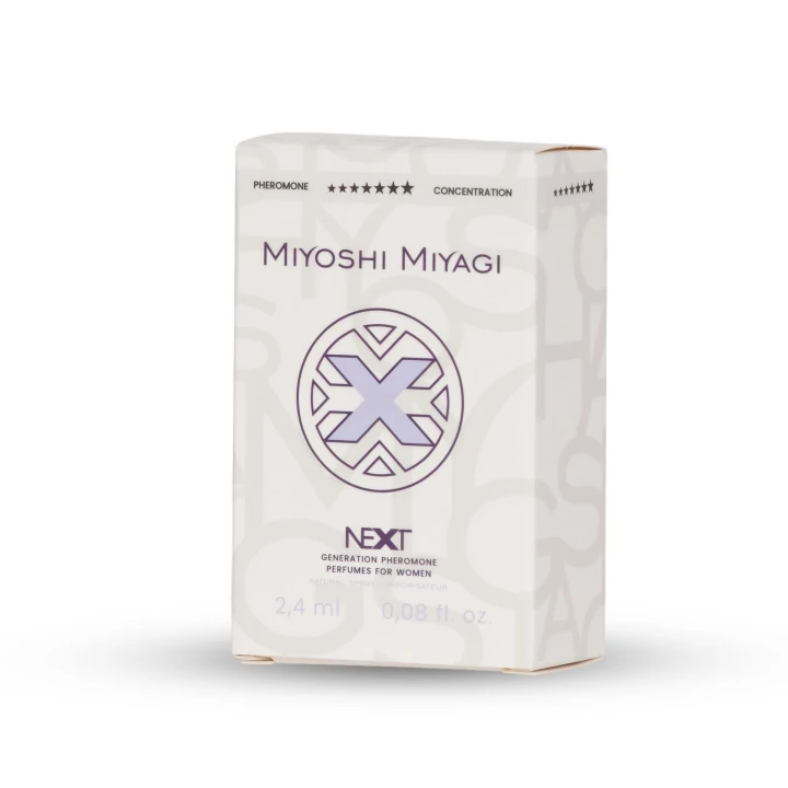 Perfumy dla kobiet Miyoshi Miyagi Next z feromonami, 2,4 ml, elegancki zapach