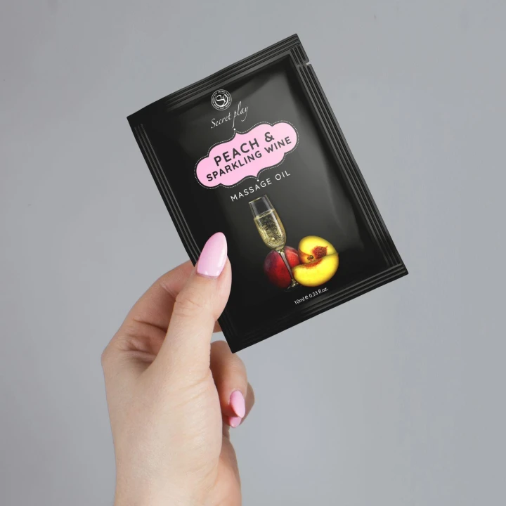 Olejek do masażu - Brzoskwinia i Wino Musujące, Nawilżający, 10 ml