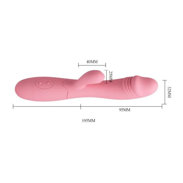 Masażer wibracyjny PRETTY LOVE - silikon, 30 funkcji, 19,5 cm długości