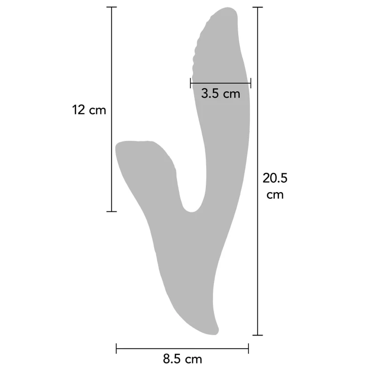 Wibrator Athena Tapping Sensation | 20.5 cm, 10 funkcji pulsacji, wodoodporny IPX7