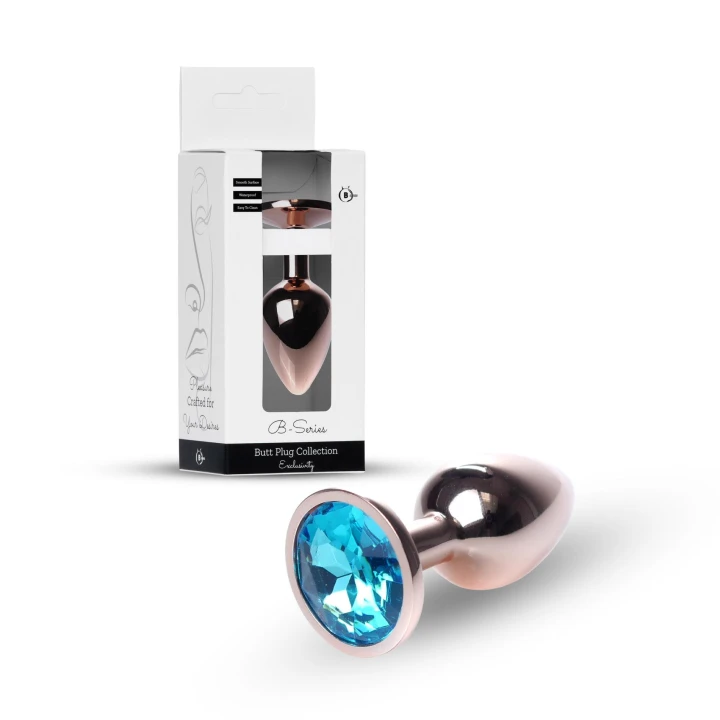 Korek analny, Jewellery, Stal nierdzewna, Szerokość 2,7 cm, Długość 7 cm, Diament