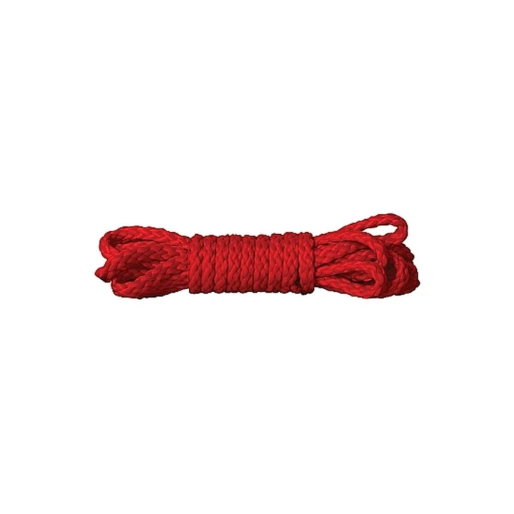 Rope bondage - Kinbaku Mini Rope 1,5m, nylon, czerwony, 6mm szerokości