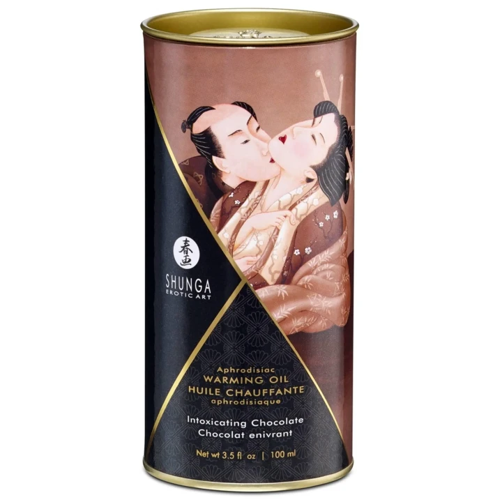 Olejek do masażu - Shunga Intoxicating Chocolate, rozgrzewający, afrodyzjakowy, 100 ml