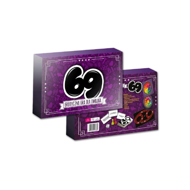 Gra planszowa - 69 Gra Erotyczna, ruletka z pytaniami i 80 kartami wyzwań