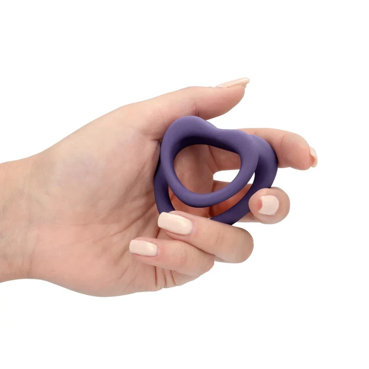 Pierścień erekcyjny - Loveline, zestaw 2 sztuk, kształt serca, opóźnia ejakulację