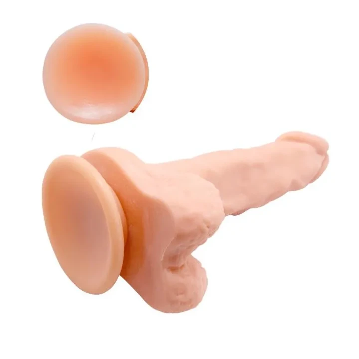 Dildo BAILE- BARBARA Max 6.7'', funckcja wibracji, materiał TPR ABS, ssawka