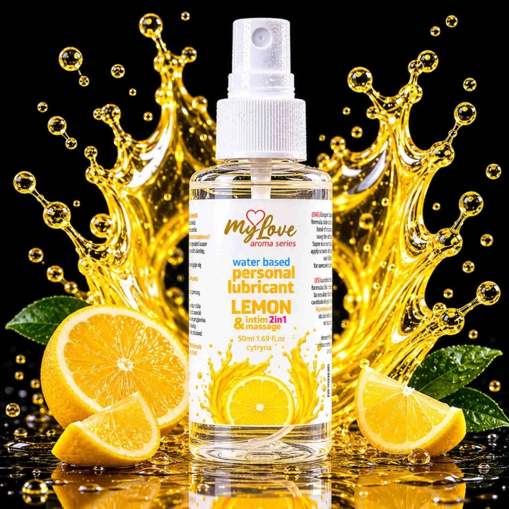 Żel intymny i do masażu MyLove Aroma Series, cytrynowy, wodny, 50 ml