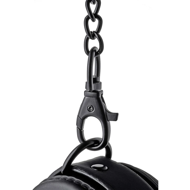 Kajdanki Neoprenowe BLAZE z Czarnym Łańcuchem, Regulowane i Wygodne