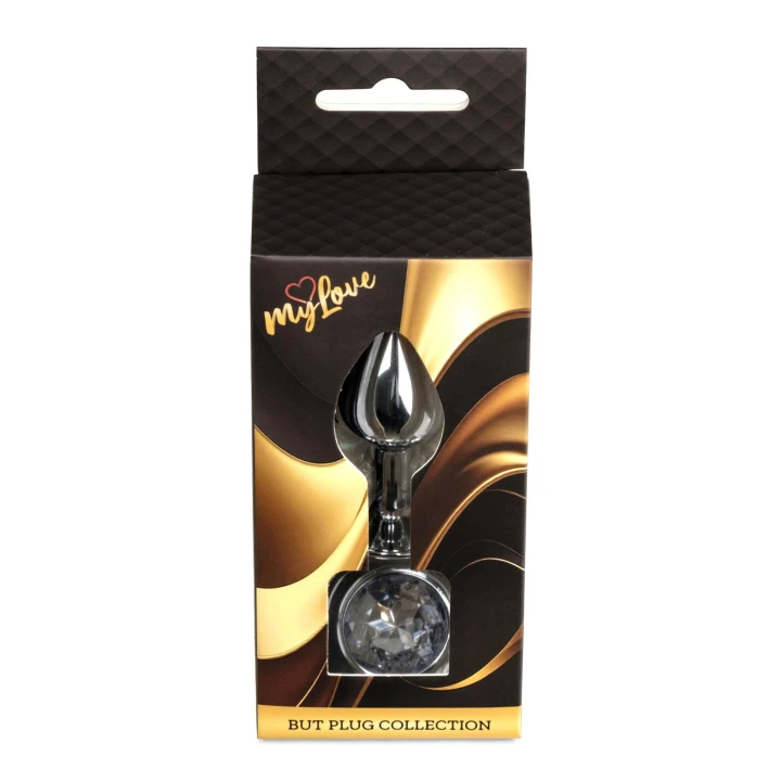 Korek analny (biżuteria) MyLove Toys – stal nierdzewna, długość 7 cm, średnica 2,7 cm