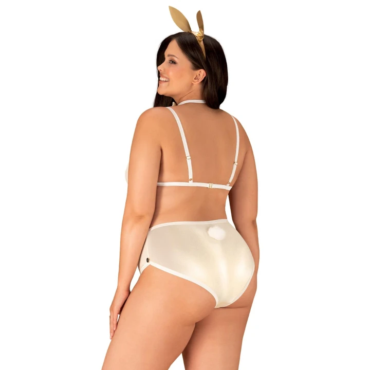 Kostium kąpielowy Neo Goldes 2XL/3XL, trójkątne miseczki, wysoki stan, z dodatkami