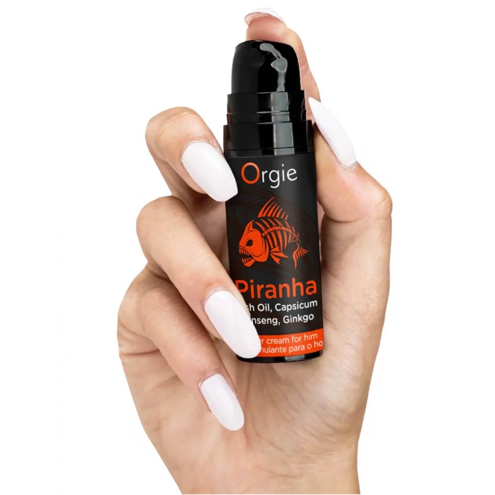 Krem rozgrzewający Piranha Power z żeń-szeniem i miłorzębem, 15 ml