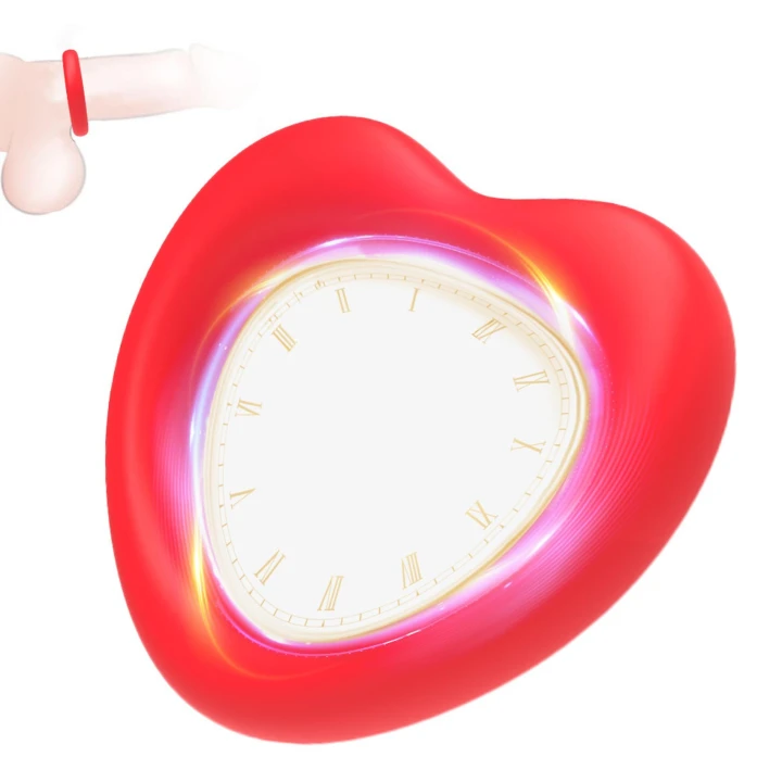 Pierścień erekcyjny Sweetheart – silikon, wodoodporny, miękki kształt serca