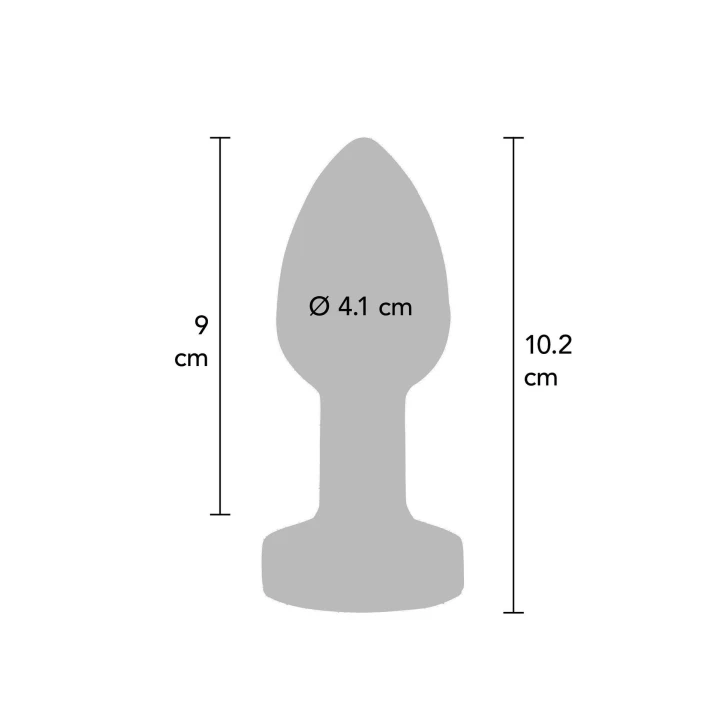 Korek analny wibracyjny L, Buttocks by TOYJOY, stal nierdzewna, 10 trybów
