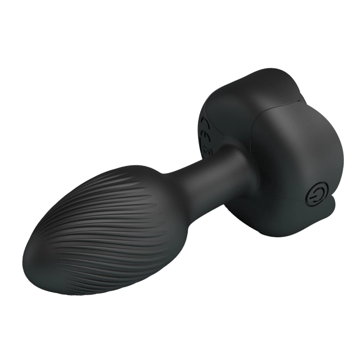 Korek analny PRETTY LOVE Olman – silikon, 10 trybów wibracji, podświetlenie LED