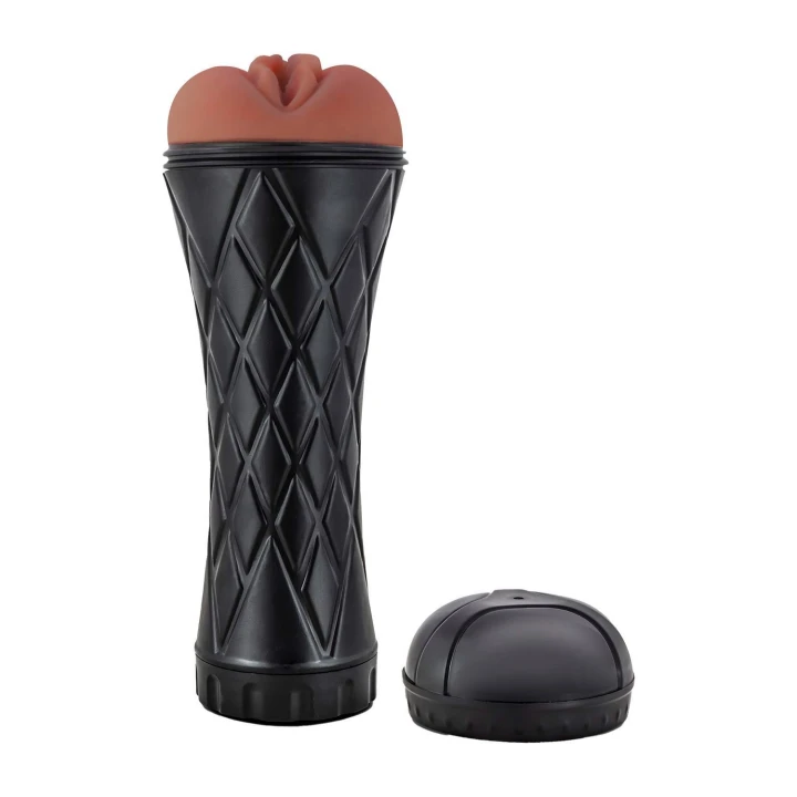 Masturbator TPE ABS Marly - teksturowany kanał, wejście dla wagin, łatwe czyszczenie