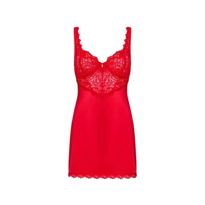 Koszulka nocna OBSESSIVE Amor Cherris, koronkowa, z regulowanymi ramiączkami L/XL