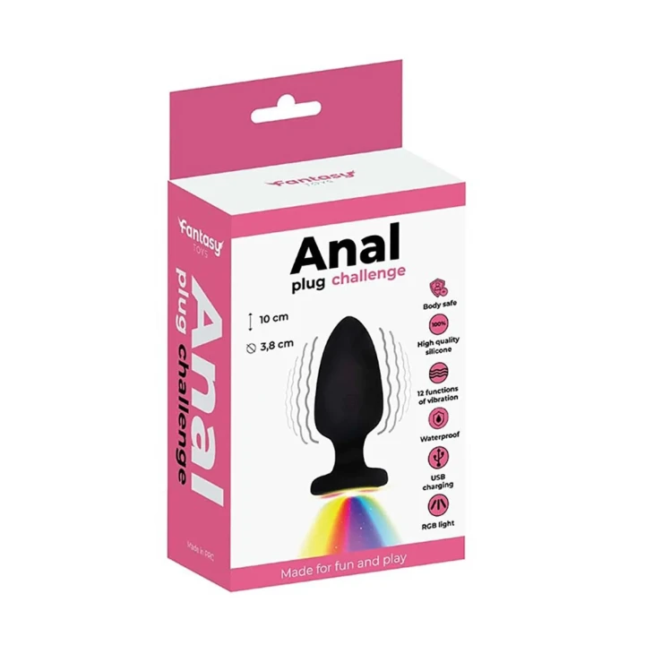 Wibrator analny LED Serenity – silikon, 12 trybów, pilot bezprzewodowy