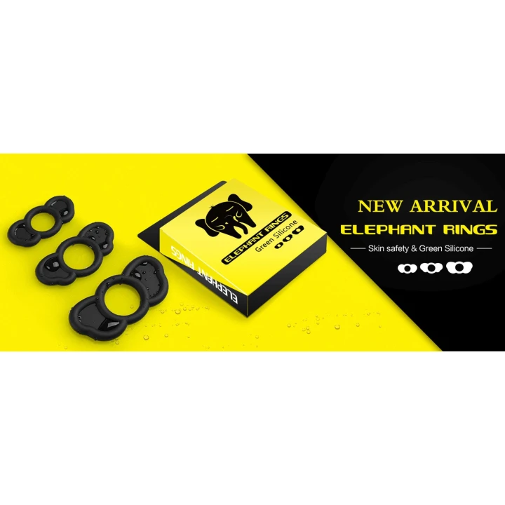 Pierścień Cock Ring 3 rozmiary - Rozciągliwy, łatwy w zakładaniu i zdejmowaniu