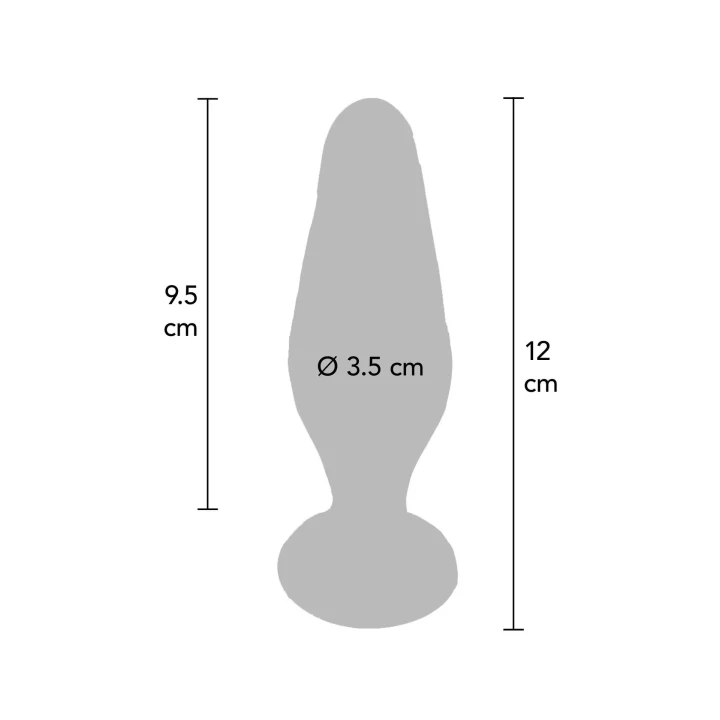 Plug analny TOYJOY GLASS WORXX, szklany, wodoodporny, 12 cm, łatwy w użyciu