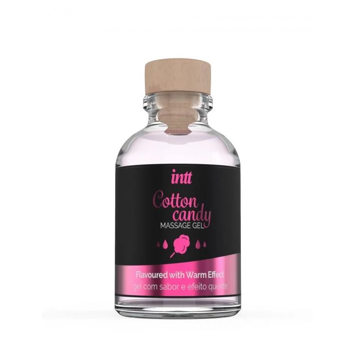 Żel do masażu Cotton Candy, 30 ml - ciepły, słodki smak, wielofunkcyjny zastosowanie