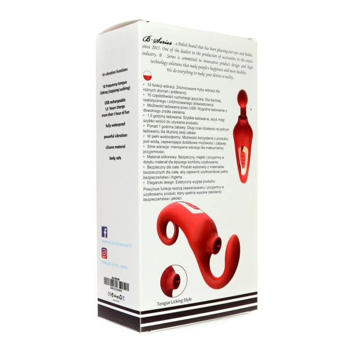 Masażer czuciowy Merfi, silikon, wodoodporny, 10 funkcji wibracji, 10 częstotliwości