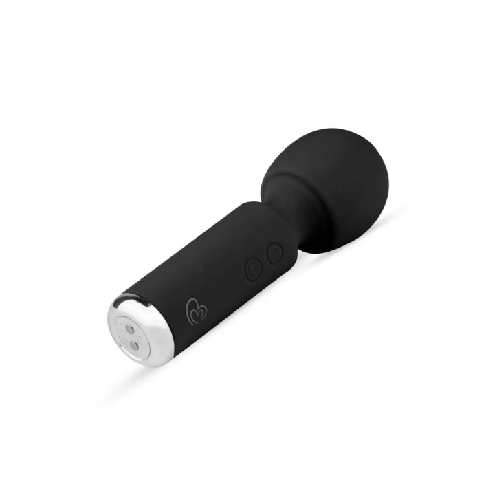 Wibrator różdżkowy - EasyToys, silikonowy, 10 ustawień, wodoodporny, czarny