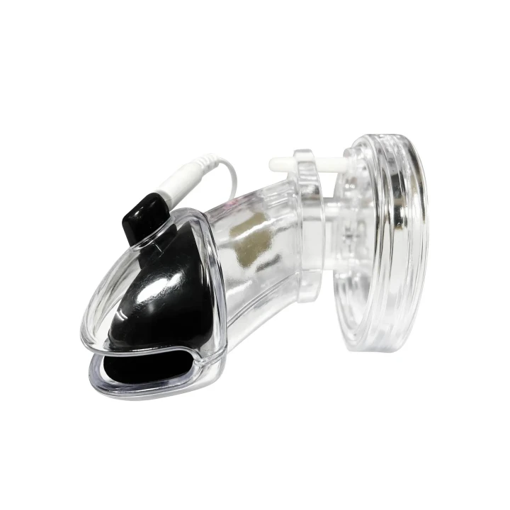 Klatka na penisa ELECTROSHOCK by HIDDEN DESIRE, 11 cm, silikon przewodzący, regulowana