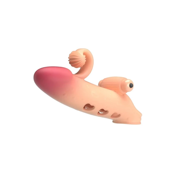 Nakładka wibracyjna - ROMANCE, TPE, 20 cm długości, ergonomiczny kształt