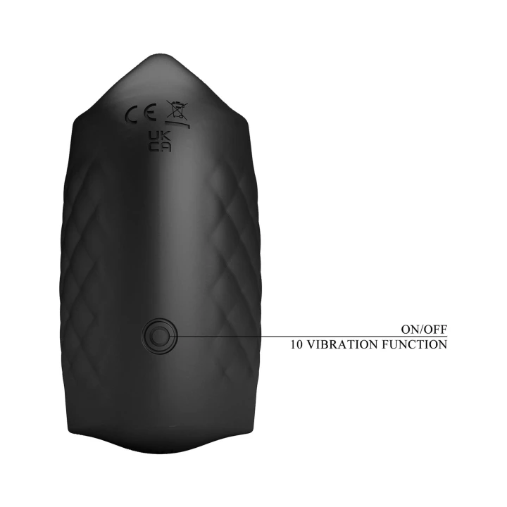 Trenażer żołędzi PRETTY LOVE - silikonowy, 10 trybów wibracji, elastyczne boki