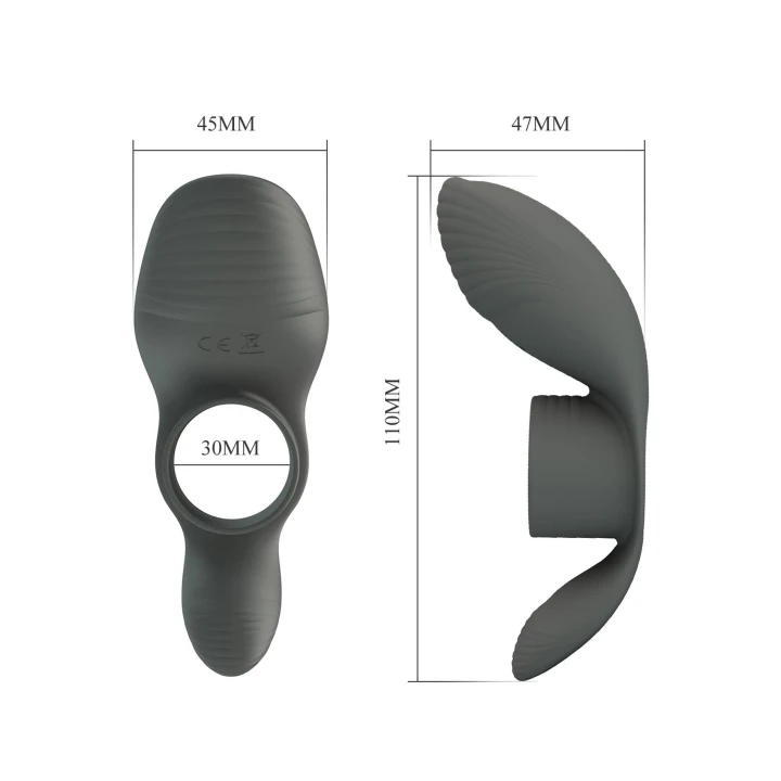 Pierścień wibracyjny silikonowy PRETTY LOVE - 7 funkcji wibracji, pamięć ustawień