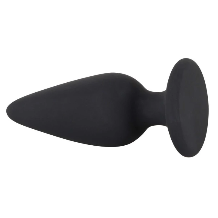 Wtyczka analna Heavy Plug M Black Velvets, silikonowa, 75g, 8,9cm długości, stożkowa