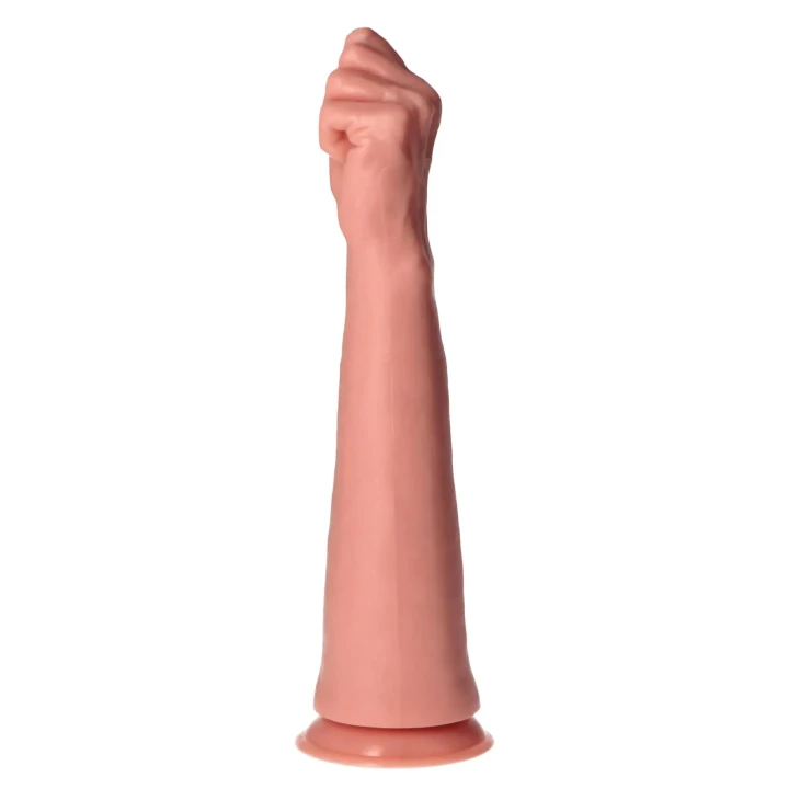Fist do ekstremalnego fistingowania MONOLITE, PVC, 38 cm długości, przyssawka