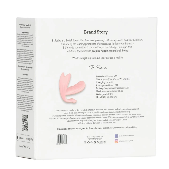 Wibrator silikonowy - 7 trybów wibracji, podgrzewanie, aplikacja do sterowania