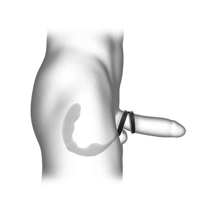 Masażer prostaty P-RING, silikonowy, zdalnie sterowany, wibracje, 18,2 cm