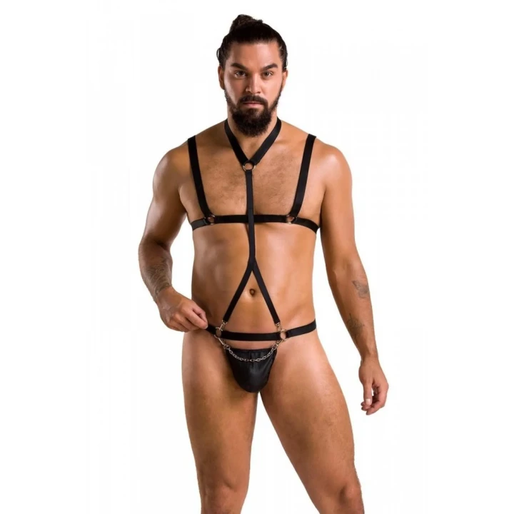Harness Passion Andrew, CASMIR MEN, Oeko-Tex, czarny, XXL/XXXL, polska produkcja