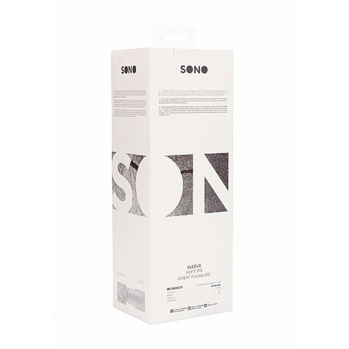 Rozszerzenie penisa No.21 - Przezroczyste, Materiał Soft TPE, Wodoodporne